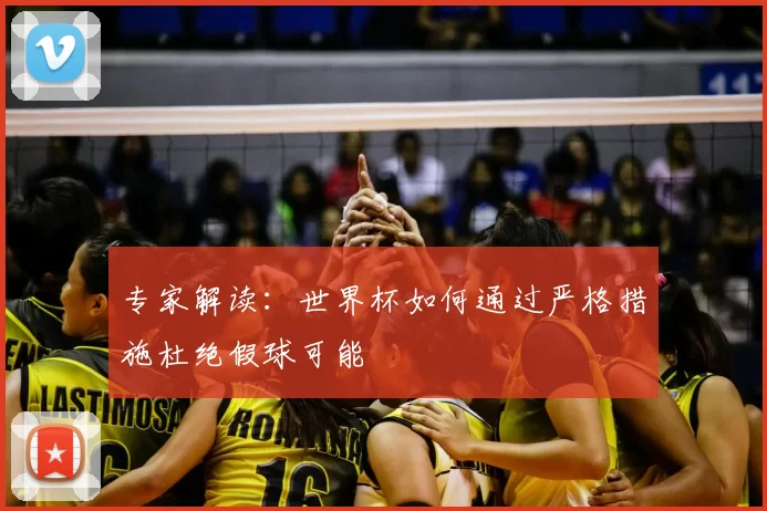 专家解读:世界杯如何通过严格措施杜绝假球可能